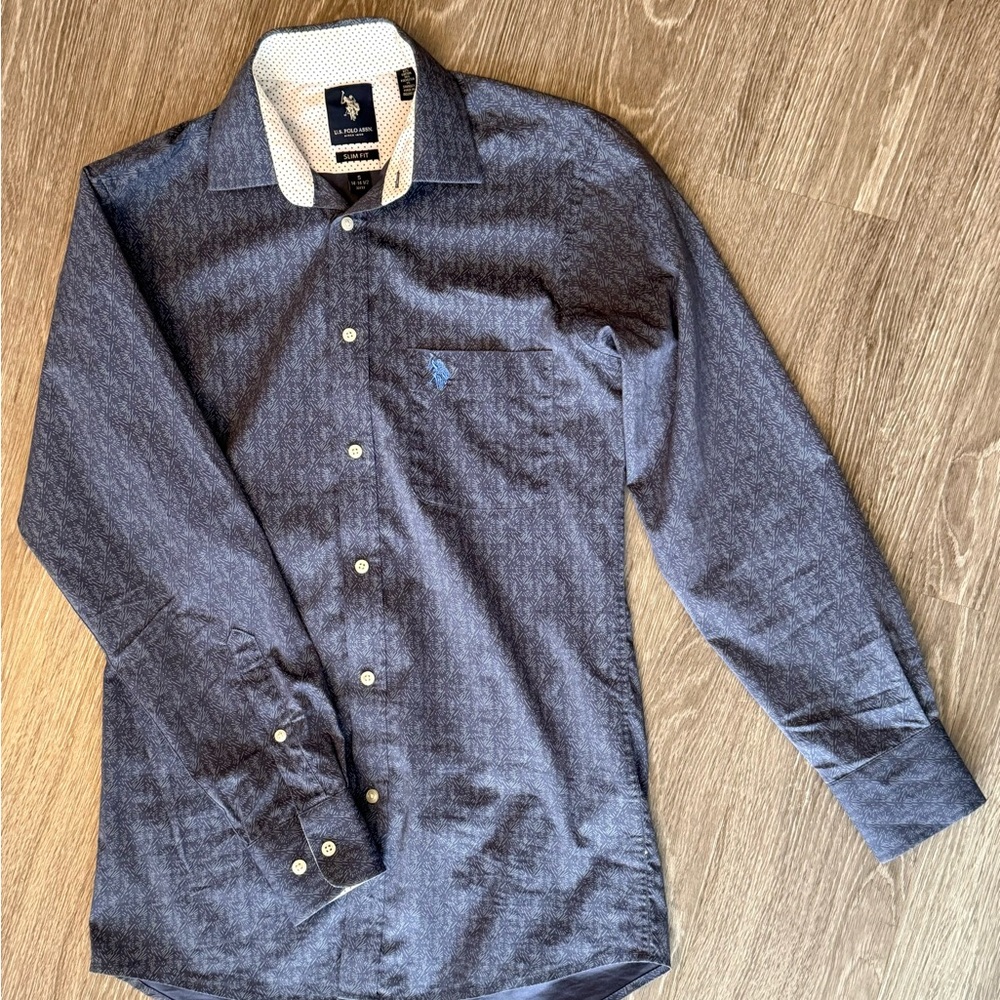 Men’s U.S. Polo Assn. Button Down Blue Shirt